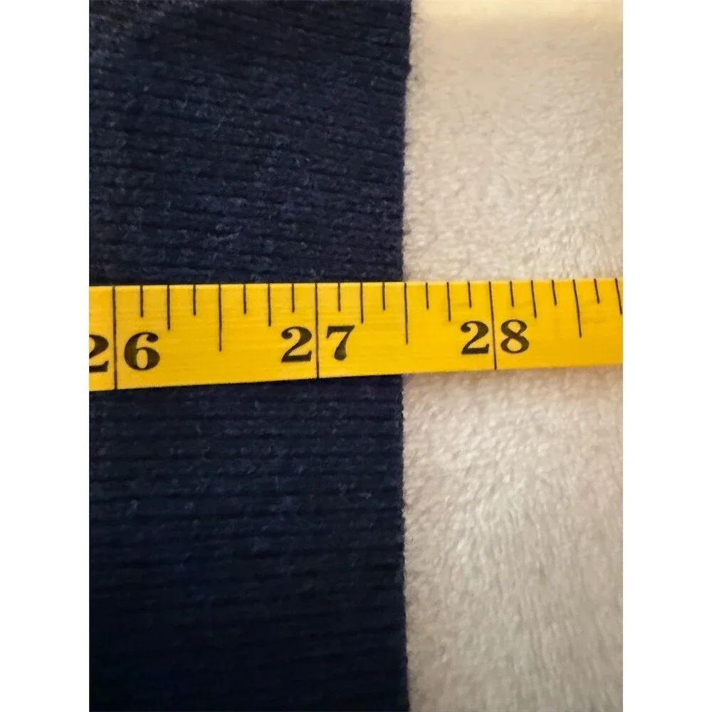Faherty Sweater Mens Size M Blue Crewneck Pullover Knit Stretch Ribbed